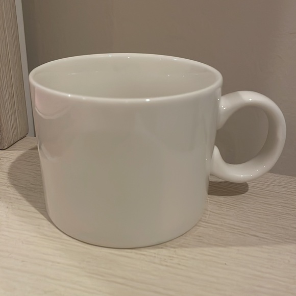 Starbucks 12 oz Coffee Cup Mug Plain Simple White With Vertical Words 2017 - Picture 2 of 5